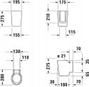 Duravit Starck 2 półpostument 085835