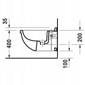 Duravit Starck 3 Bidet podwieszany prostokątny 228115