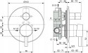 Ideal Standard CERALINE bateria podtynkowa chrom A6939AA