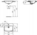 Ideal Standard Tempo Umywalka Wpuszczana W Blat 50 cm T059201