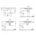 Umywalka Podwieszana prostokątna Ideal Standard biały