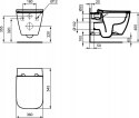 ZESTAW WC STELAŻ TECE MISKA IDEAL STANDARD 6w1 LOOP BIAŁY