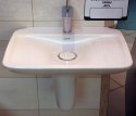 DURAVIT PURAVIDA Umywalka + półpostument 70x50 cm