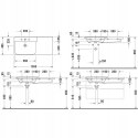 DURAVIT UMYWALKA P3 COMFORTS LEWA 105X50 233310