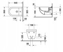 Duravit Starck 3 Bidet podwieszany 228015000