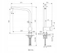 IDEAL STANDARD Bateria Kuchenna Ceralook Czarna