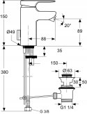 IDEAL STANDARD MOMENTS Bateria bidetowa A3909AA