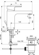 Ideal Standard Edge Bateria umywalkowa A7104