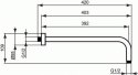 Ideal Standard Ramię deszczownicy 400mm B9445AA