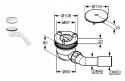 Kludi Tasso Syfon Brodzikowy 210980500 90 mm