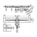 Odpływ liniowy 120 cm Viega Advantix Vario KOMPLET CZARNY