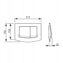 Przycisk spłukujący do WC Tece Ambia biały 9240200