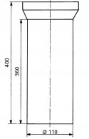 Sanit Prostka 400 mm x 110 mm