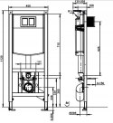 Stelaż podtynkowy Sanit Czarny + Ideal Standard WC