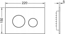 TECE LOOP PRZYCISK CHROM MATOWY 9240922