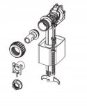 TECE zawór napełniający do spłuczki stelaża WC 3/8