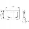 Tece Ambia Przycisk spłukujący do WC chrom 9240226