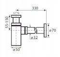 VEDO Syfon Umywalkowy VSY1010 32 mm chrom