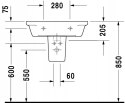 DURAVIT Starck 2 Umywalka 65x51 cm 04116500001