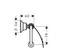 HANSGROHE AXOR Montreux Uchwyt na papier toaletowy