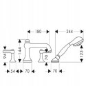 HANSGROHE AXOR TERRANO bateria wannowa 4-otworowa