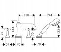 HANSGROHE AXOR Terrano wannowa 4-otworowa 3745300