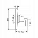 HANSGROHE CITTERIO Bateria z termostatem 39711000