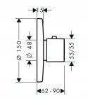 HANSGROHE ECOSTAT Bateria termostatyczna 31571000