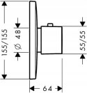 HANSGROHE PURAVIDA Bateria termostatyczna 15770000