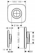 HANSGROHE PuraVida zawór iControl mobile 15776000