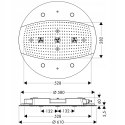 HANSGROHE RAINMAKER Głowica natryskowa LED 2840400