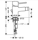 HANSGROHE UNO Bateria bidetowa 38201000