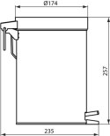 IDEAL STANDARD Kosz 5L chrom A9104MY