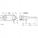 IDEAL STANDARD Melange bateria umywalkowa ścienna