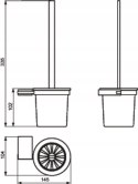 IDEAL STANDARD Playa szczotka WC ścienna B9268AA