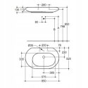 IDEAL STANDARD Umywalka asymetryczna 85 cm T017001