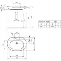 IDEAL STANDARD Umywalka nablatowa 75 cm T014001