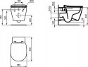 Ideal Standard Connect RIMLESS z deską E803501